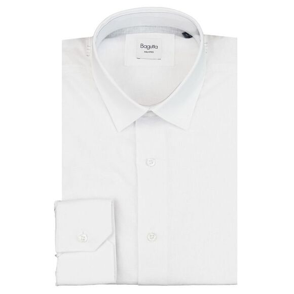 Bagutta White Viscose Men Shirt main image 1